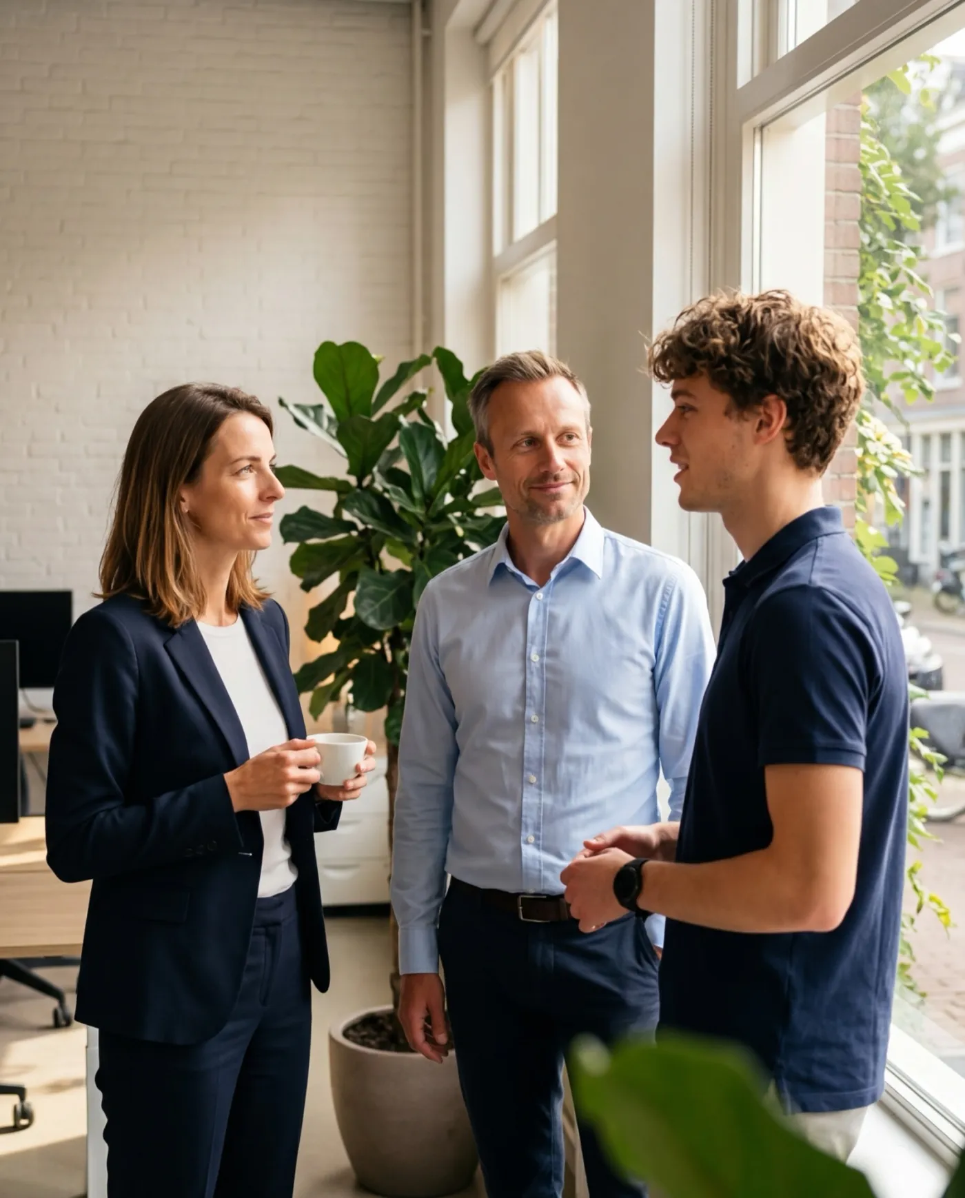 Adviseur bij raam